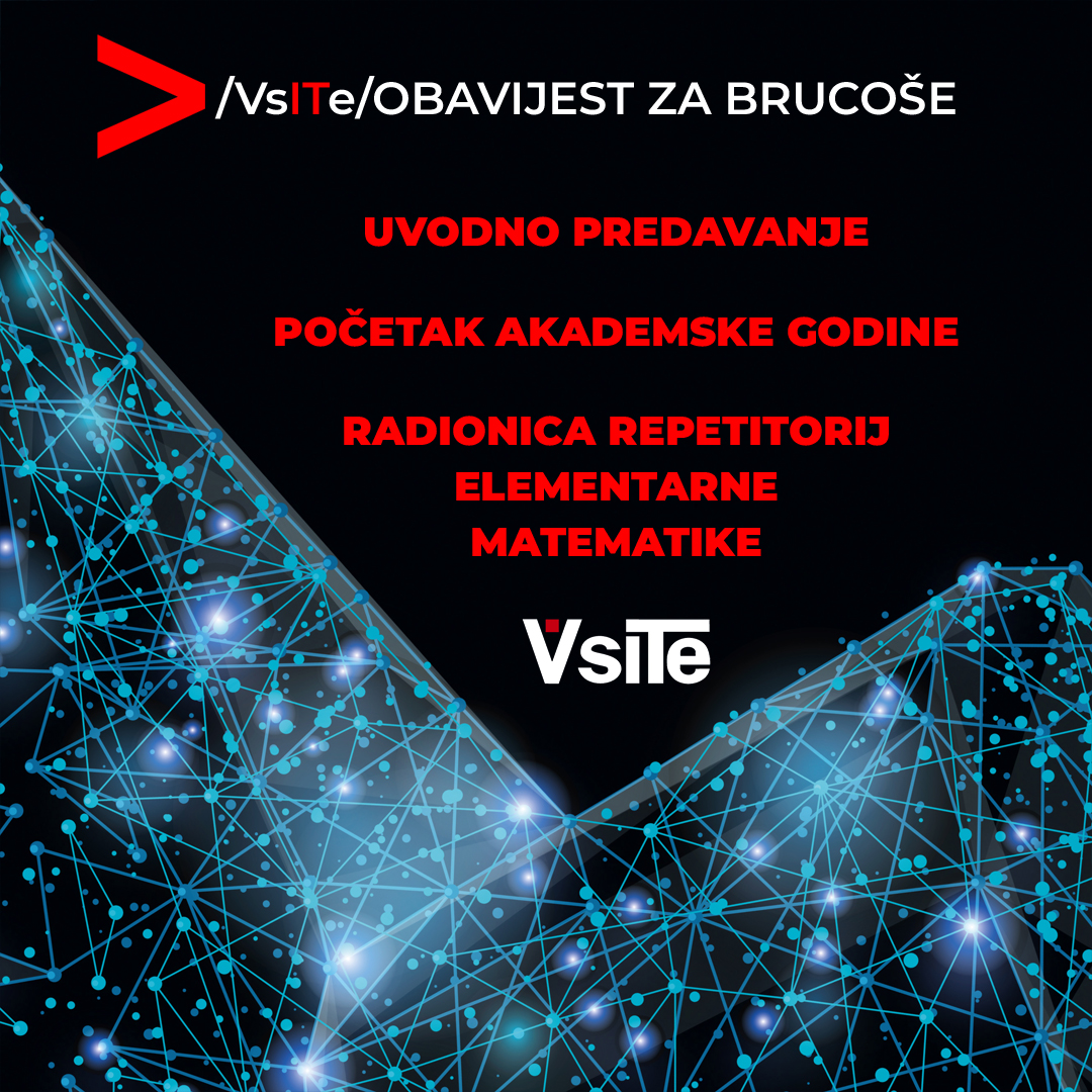 VSITE - obavijest za brucose