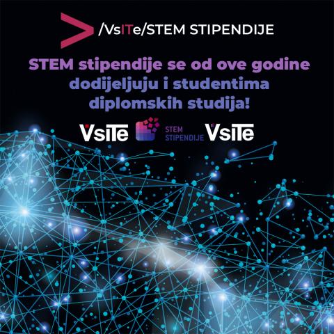 VSITE STEM stipendije na diplomskom studiju